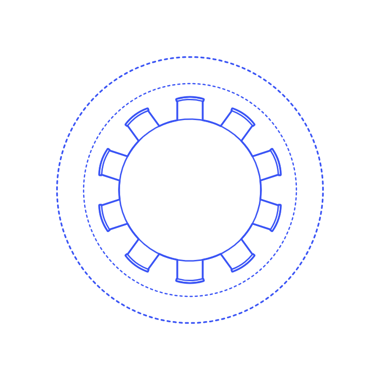 Layouts Dining Rooms Circle Casual Large Line Art Svg Vector Free Vectors